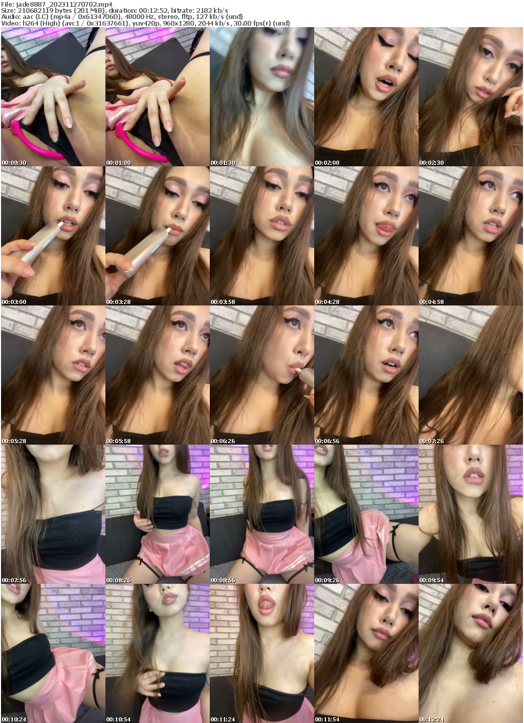 Preview thumb from jade8887 on 2023-11-27 @ bongacams