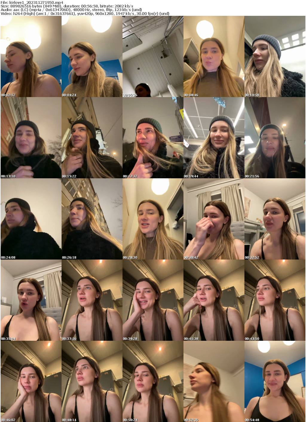 Preview thumb from kirlove1 on 2023-11-27 @ bongacams