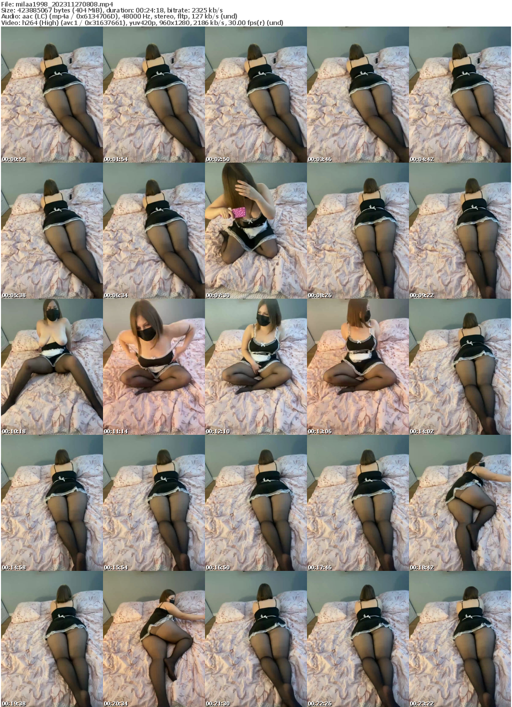 Preview thumb from milaa1998 on 2023-11-27 @ bongacams