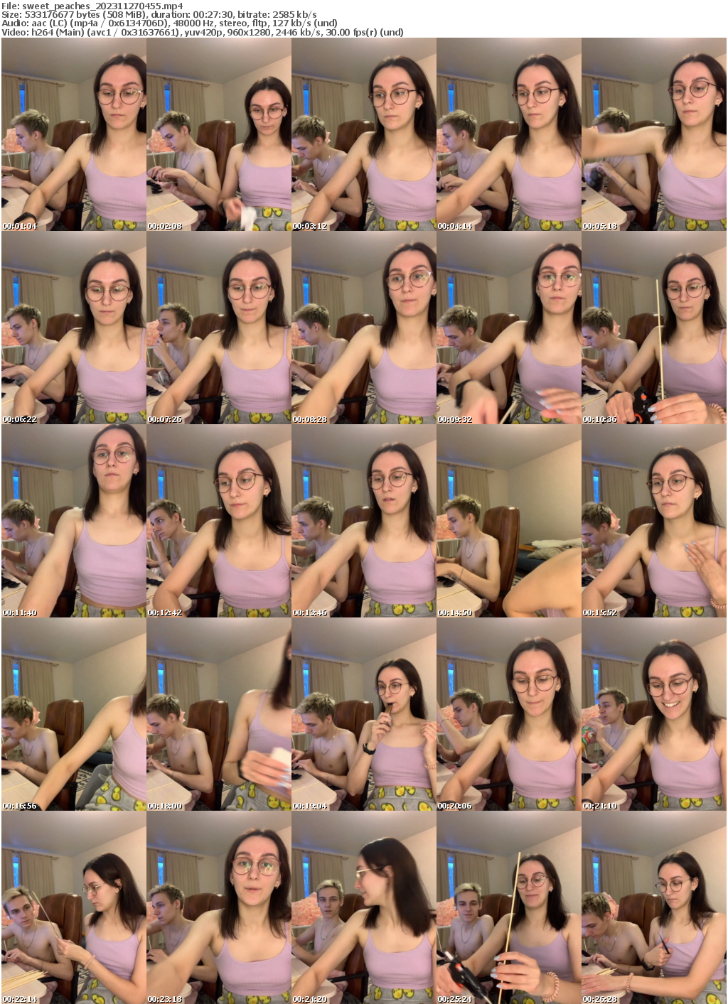 Preview thumb from sweet_peaches on 2023-11-27 @ bongacams