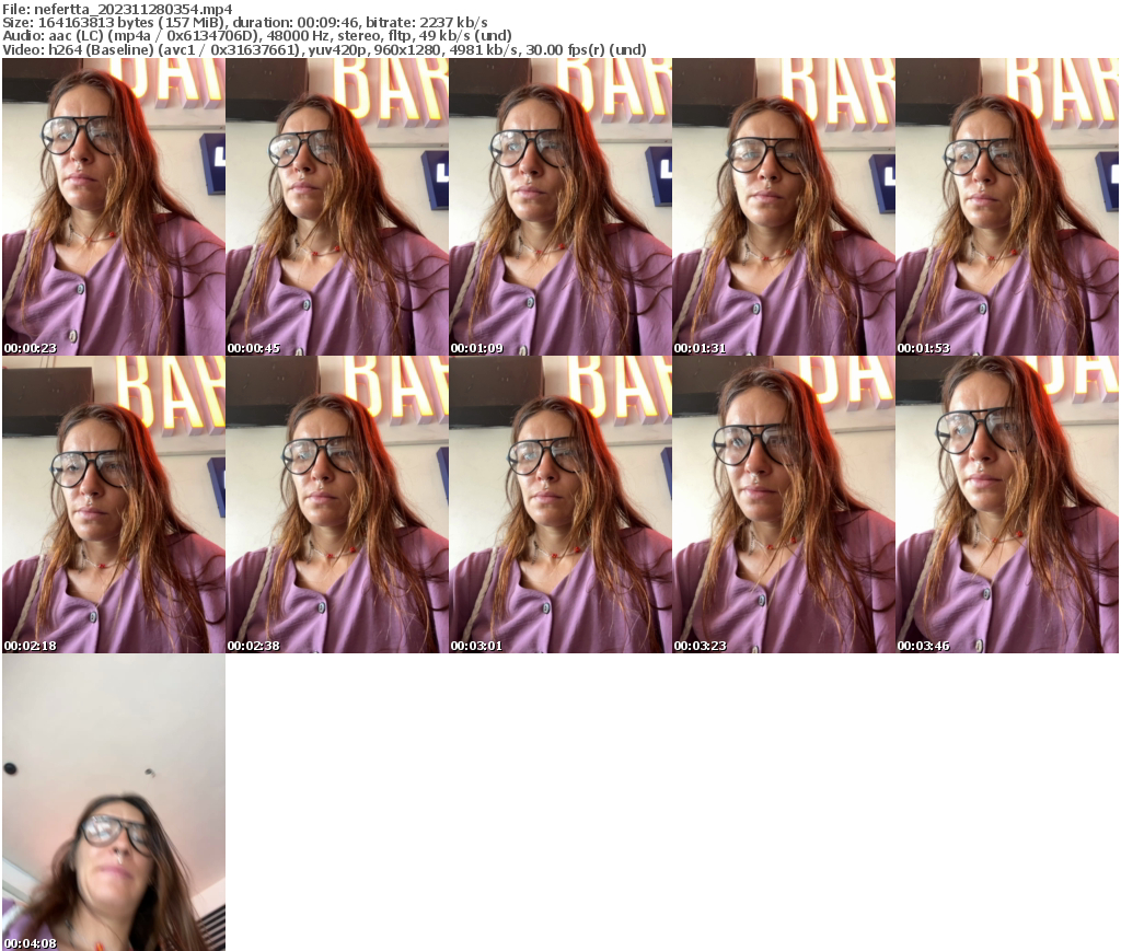 Preview thumb from nefertta on 2023-11-28 @ bongacams