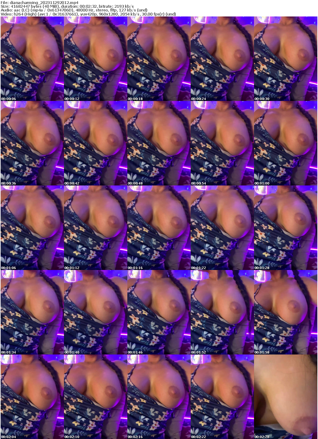 Preview thumb from dianacharming on 2023-11-29 @ bongacams