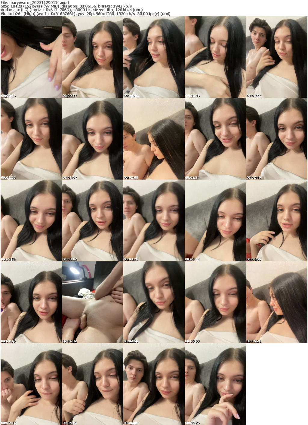 Preview thumb from maryevans on 2023-11-29 @ bongacams