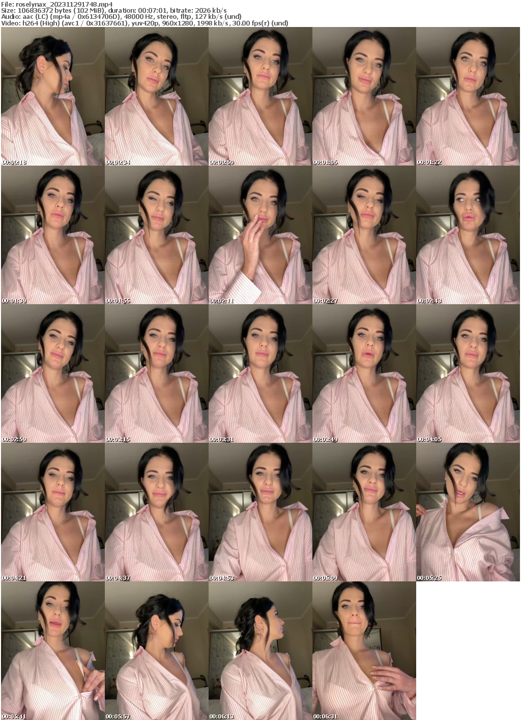 Preview thumb from roselynax on 2023-11-29 @ bongacams