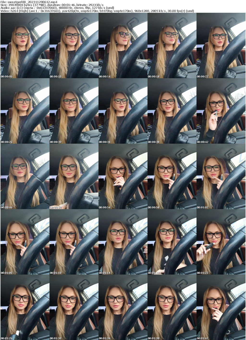 Preview thumb from sweetgerl00 on 2023-11-29 @ bongacams