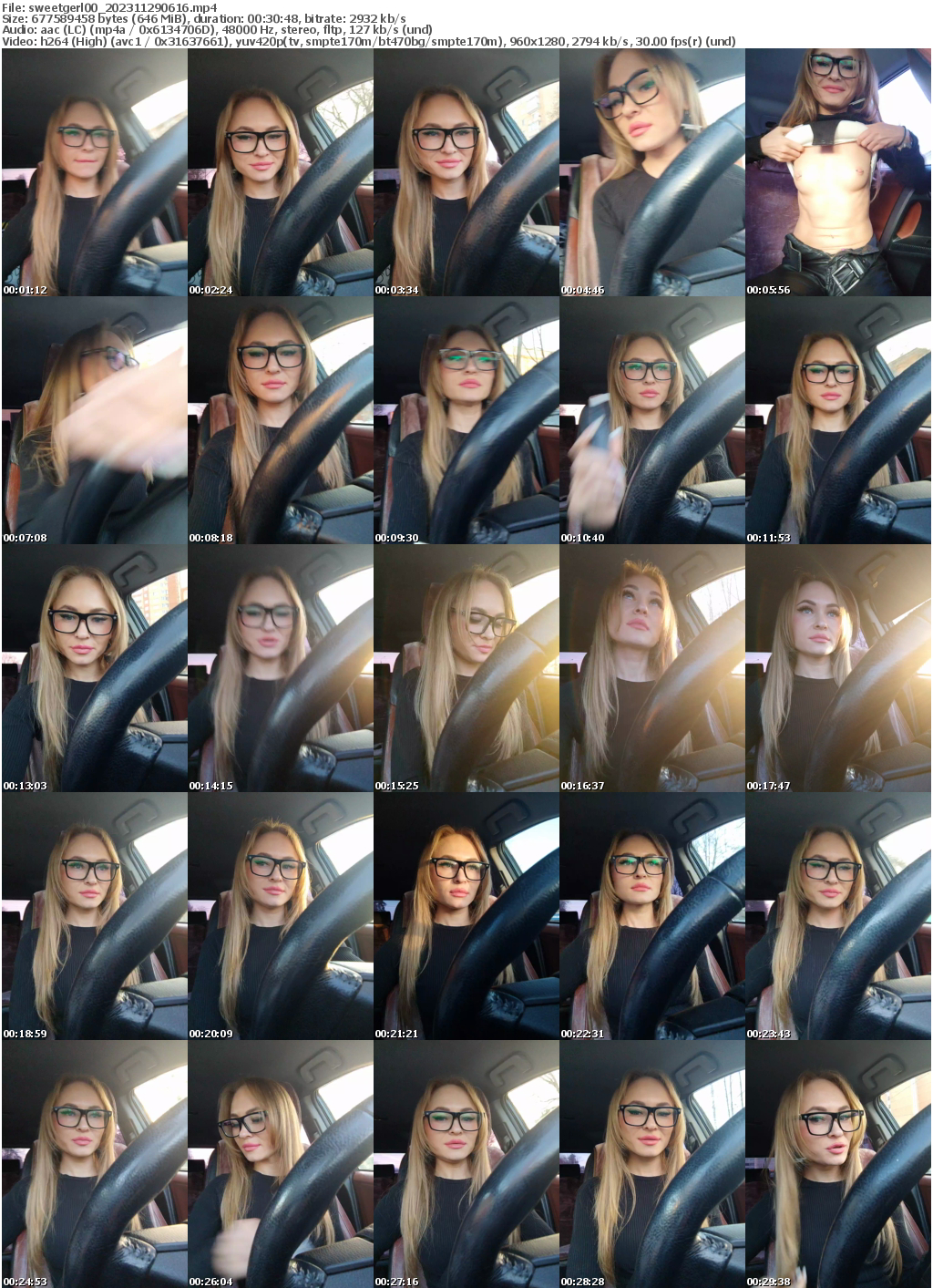 Preview thumb from sweetgerl00 on 2023-11-29 @ bongacams