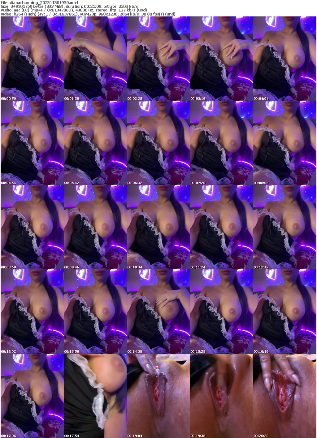 Preview thumb from dianacharming on 2023-11-30 @ bongacams