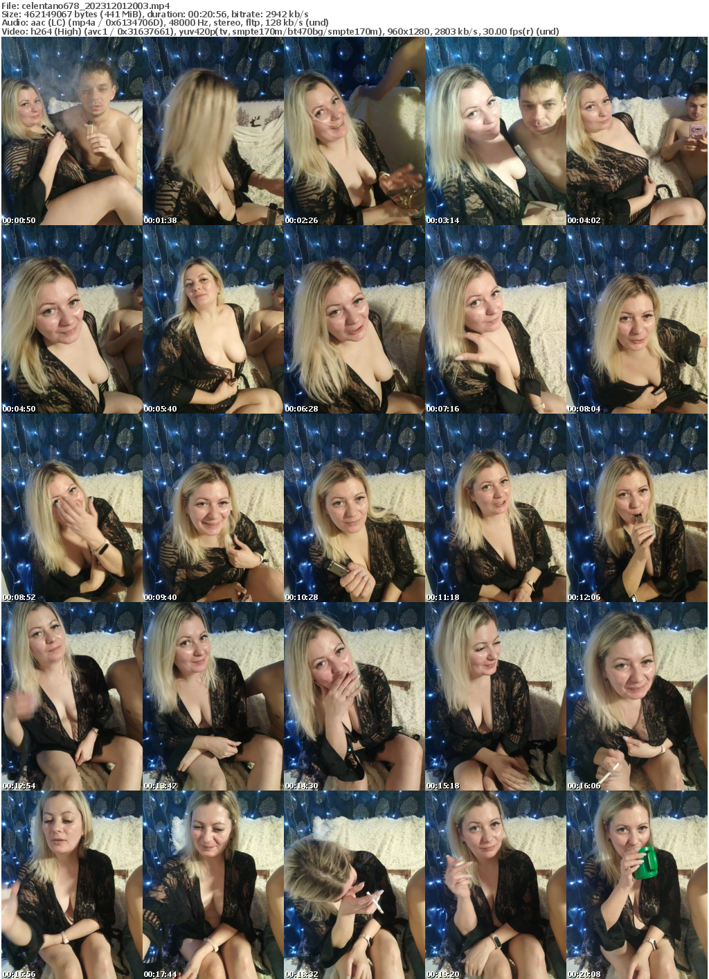 Preview thumb from celentano678 on 2023-12-01 @ bongacams