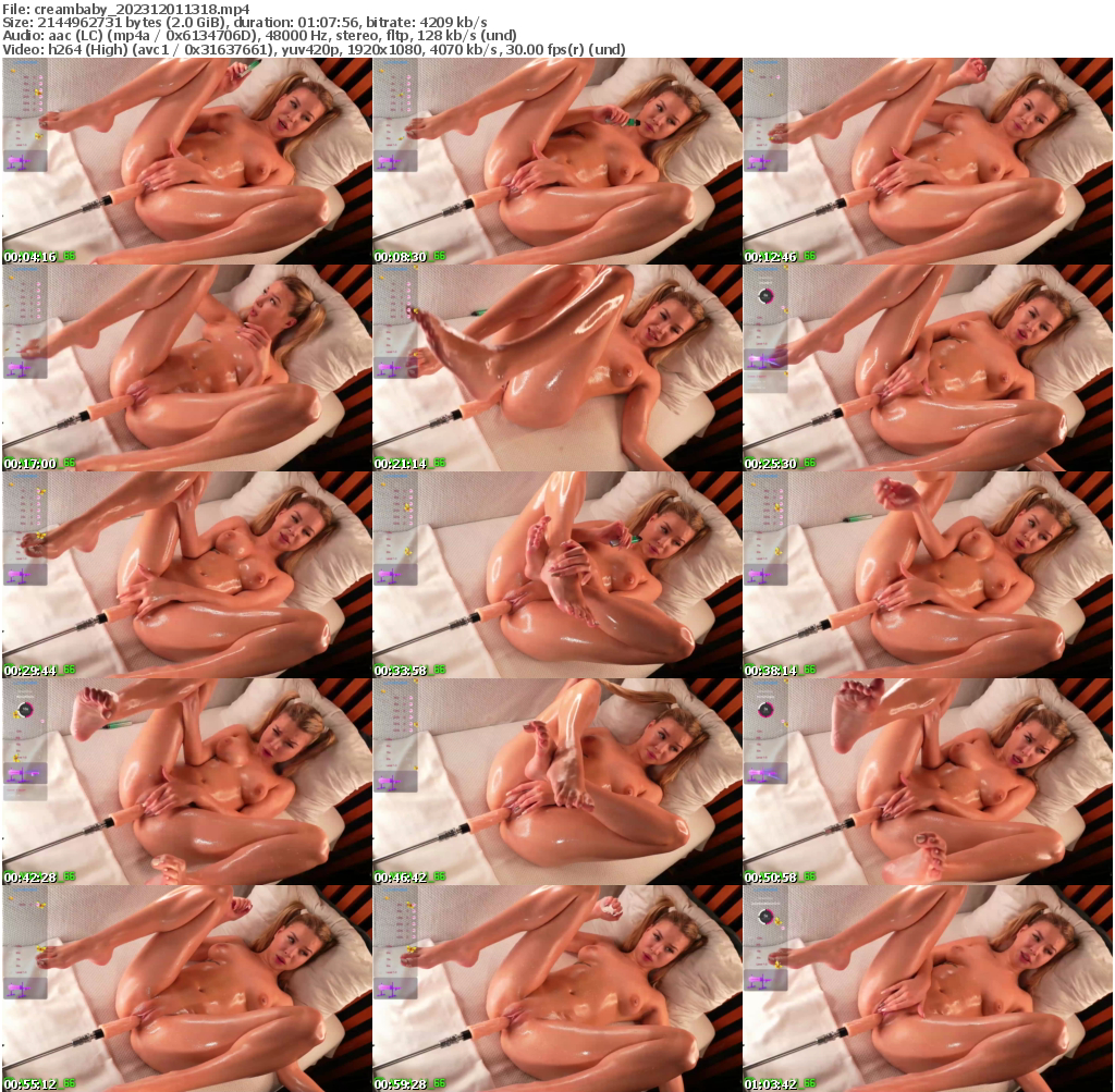 Preview thumb from creambaby on 2023-12-01 @ bongacams