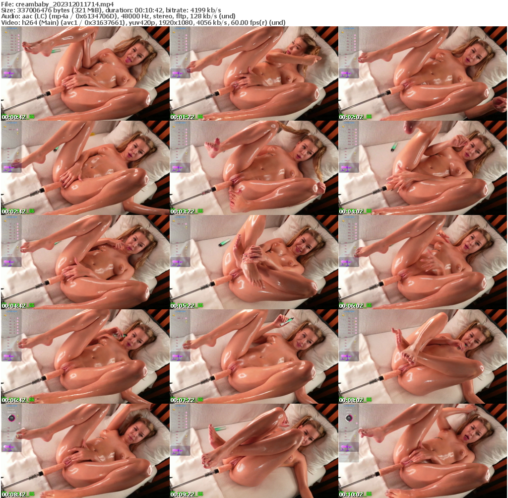 Preview thumb from creambaby on 2023-12-01 @ bongacams