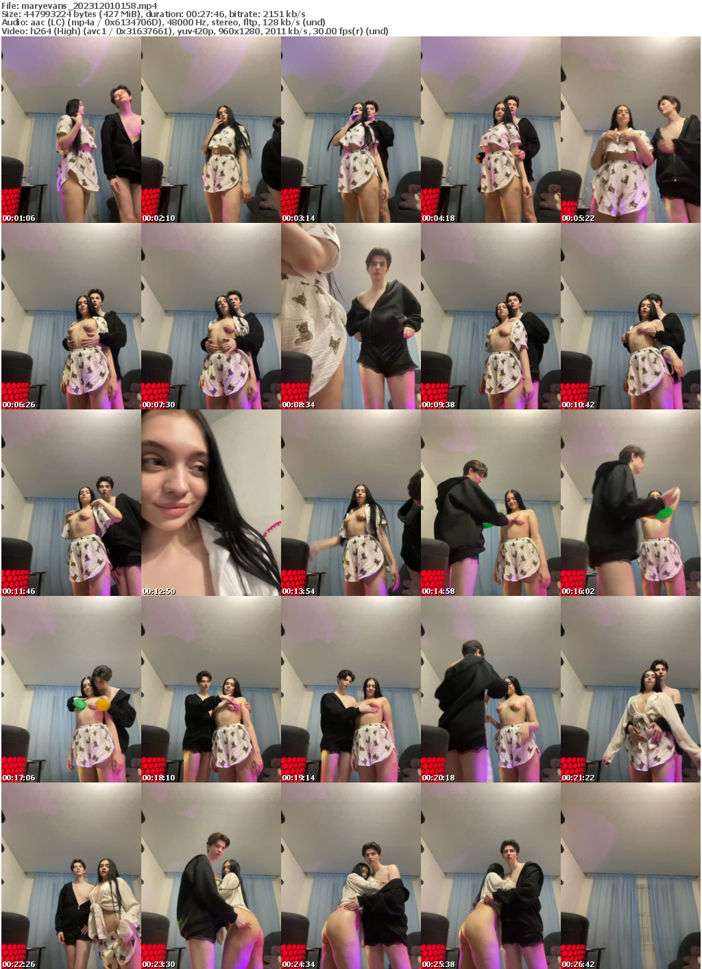 Preview thumb from maryevans on 2023-12-01 @ bongacams