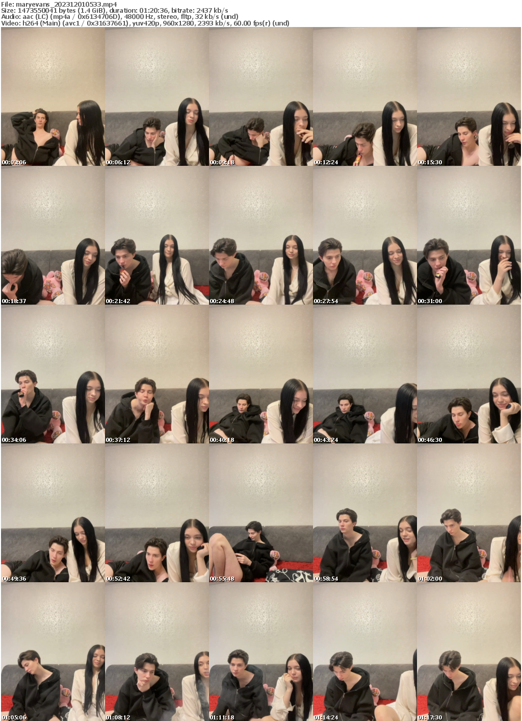 Preview thumb from maryevans on 2023-12-01 @ bongacams