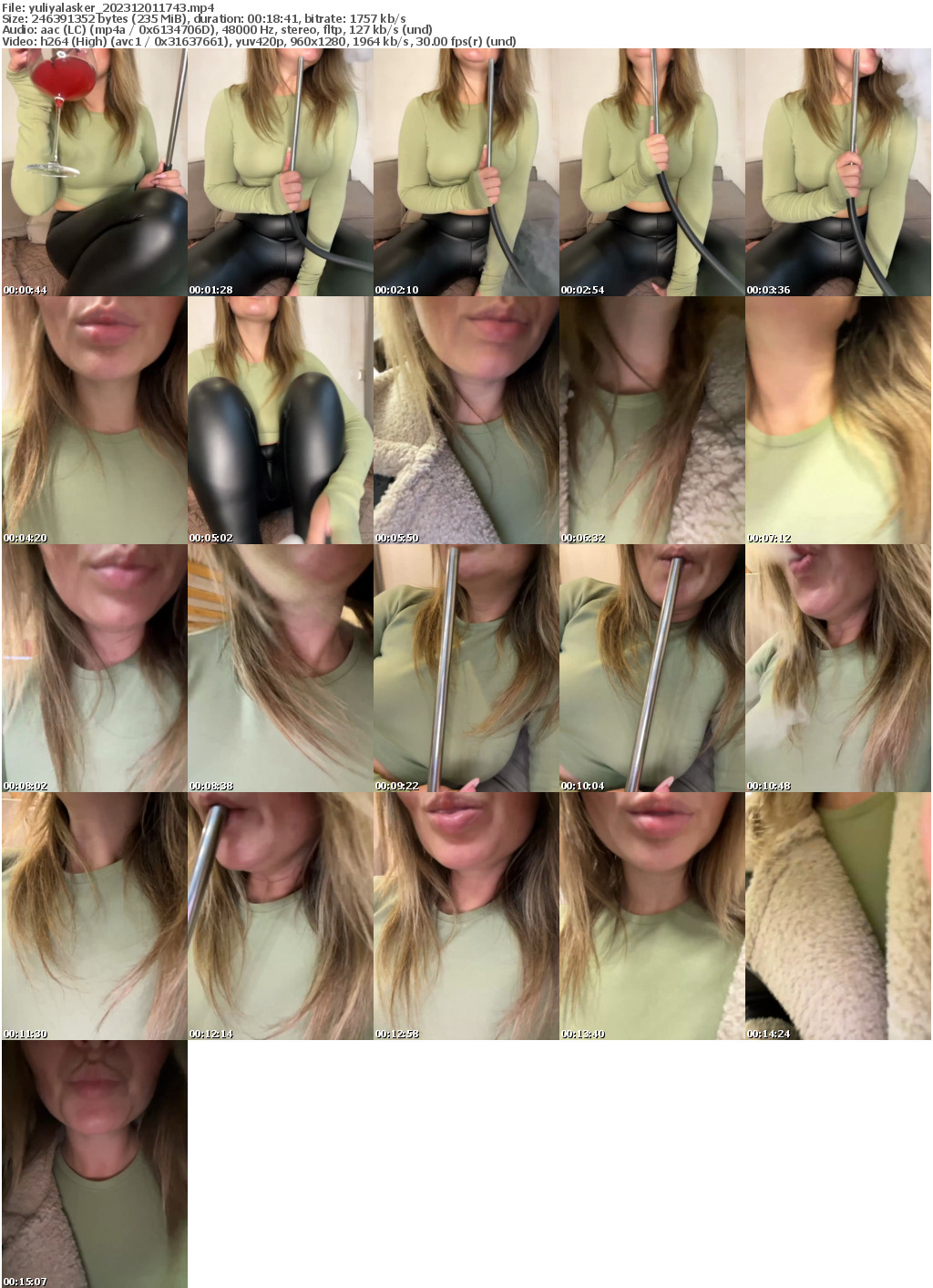 Preview thumb from yuliyalasker on 2023-12-01 @ bongacams