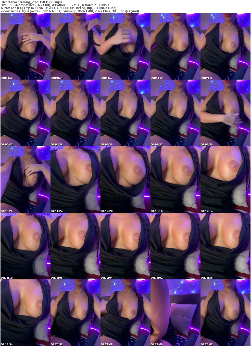 Preview thumb from dianacharming on 2023-12-03 @ bongacams