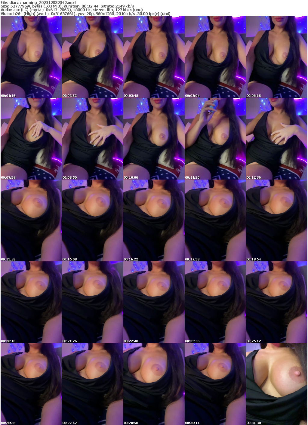 Preview thumb from dianacharming on 2023-12-03 @ bongacams