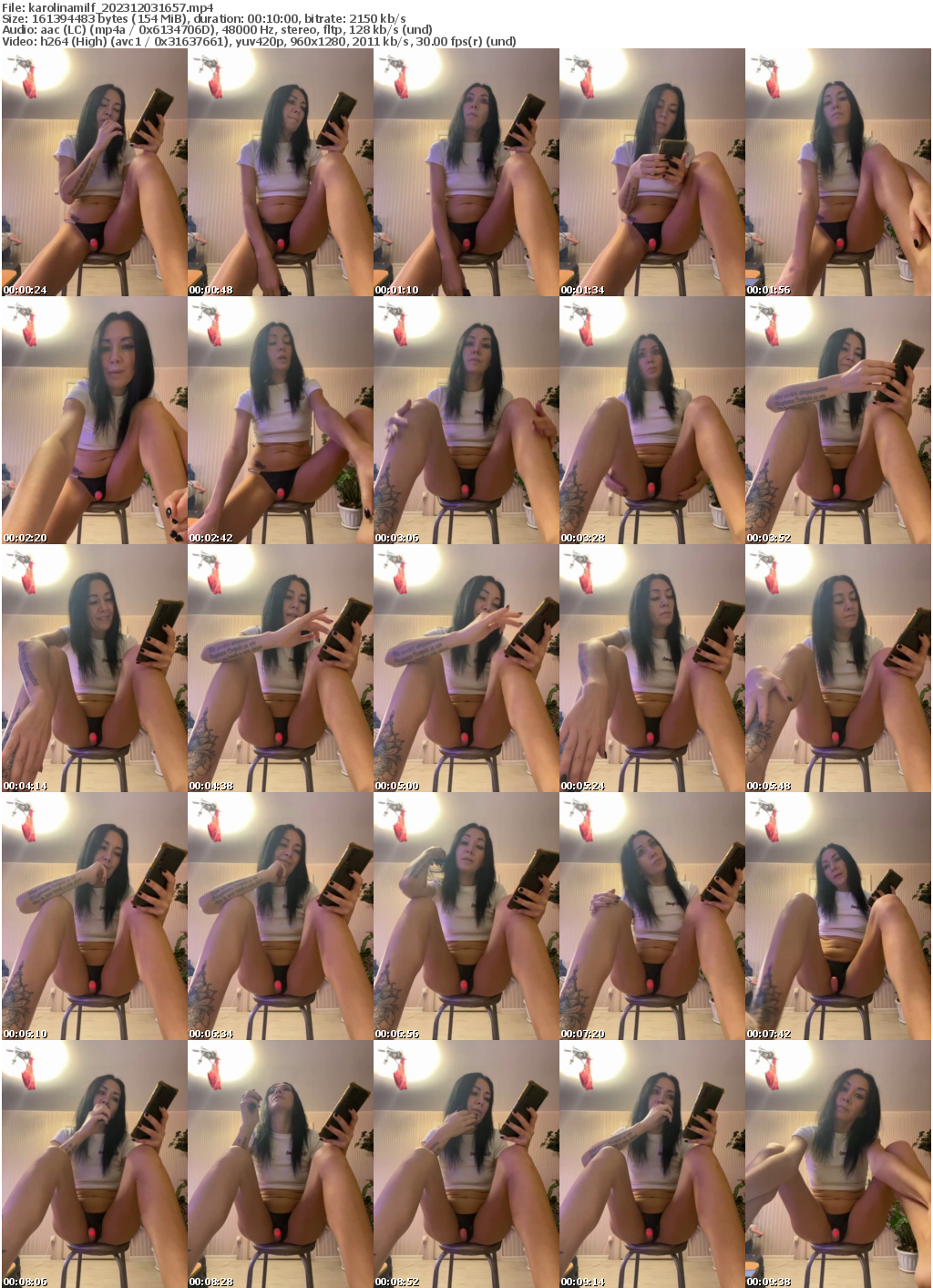 Preview thumb from karolinamilf on 2023-12-03 @ bongacams