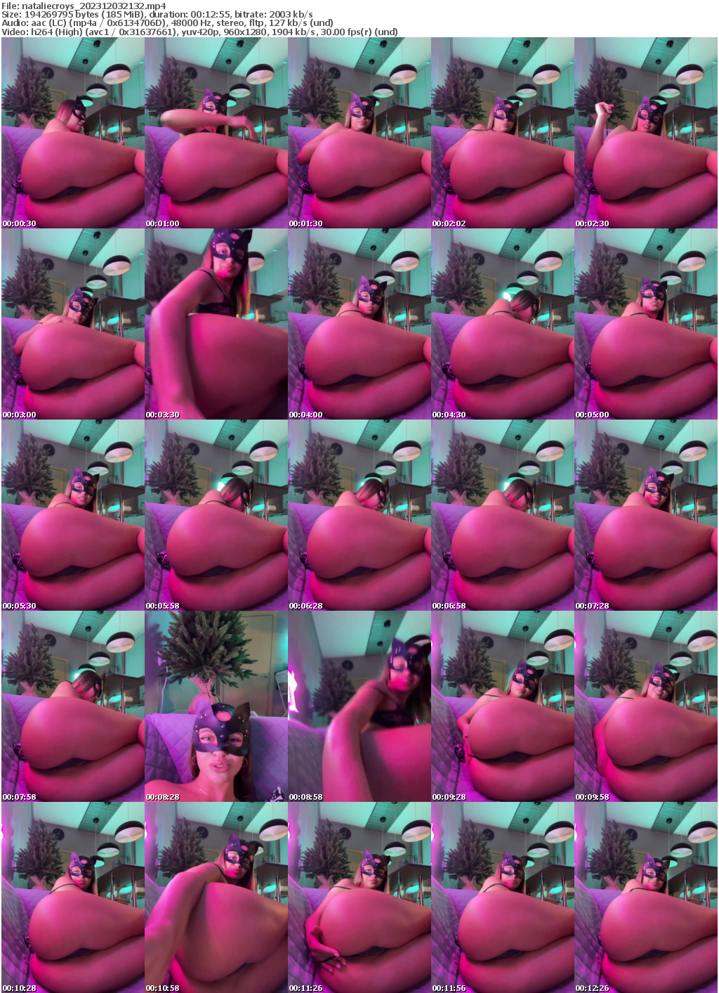 Preview thumb from nataliecroys on 2023-12-03 @ bongacams