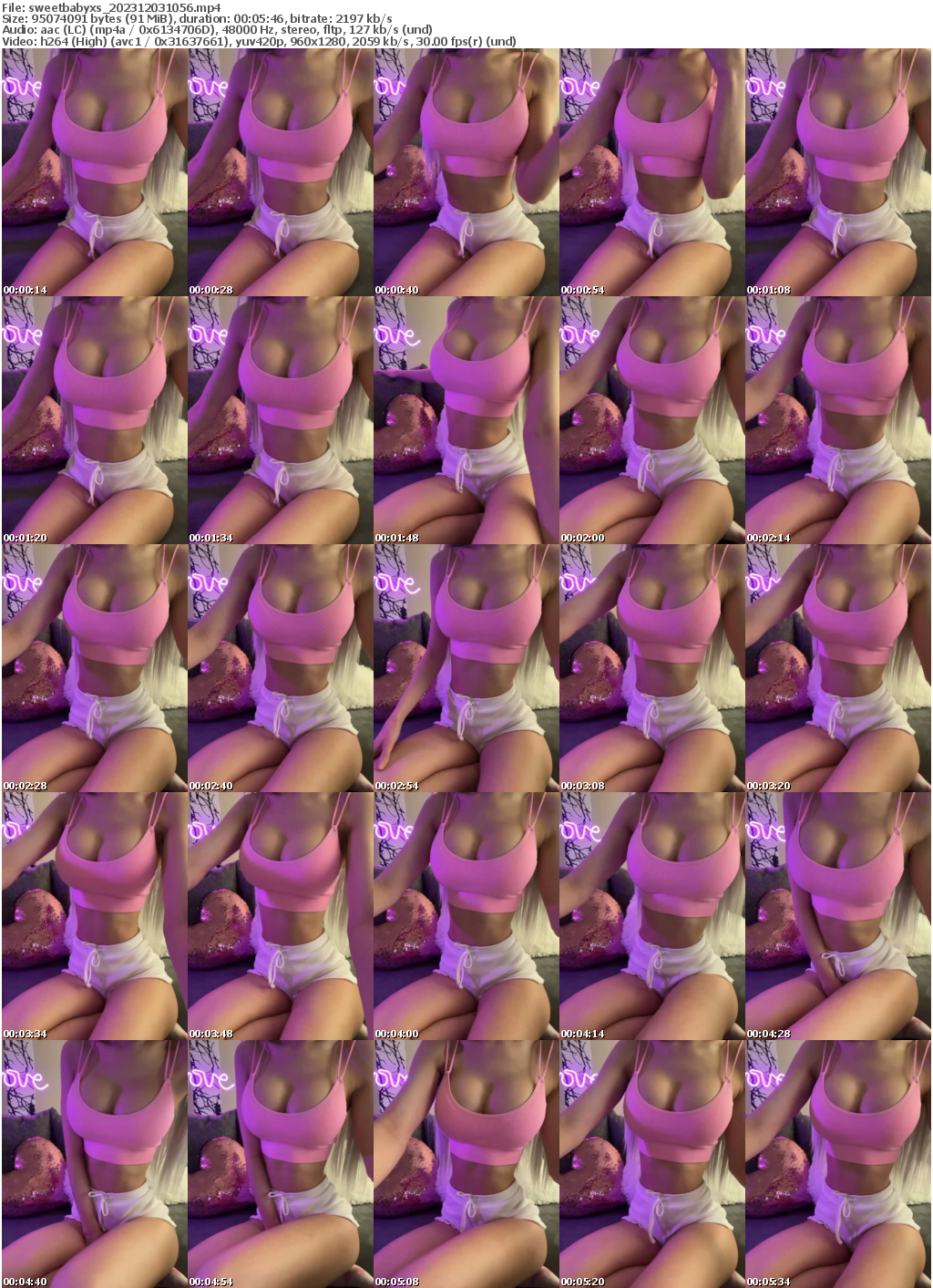 Preview thumb from sweetbabyxs on 2023-12-03 @ bongacams