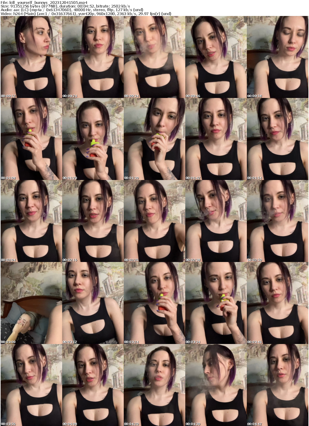 Preview thumb from kill_yourself_bunnys on 2023-12-04 @ bongacams