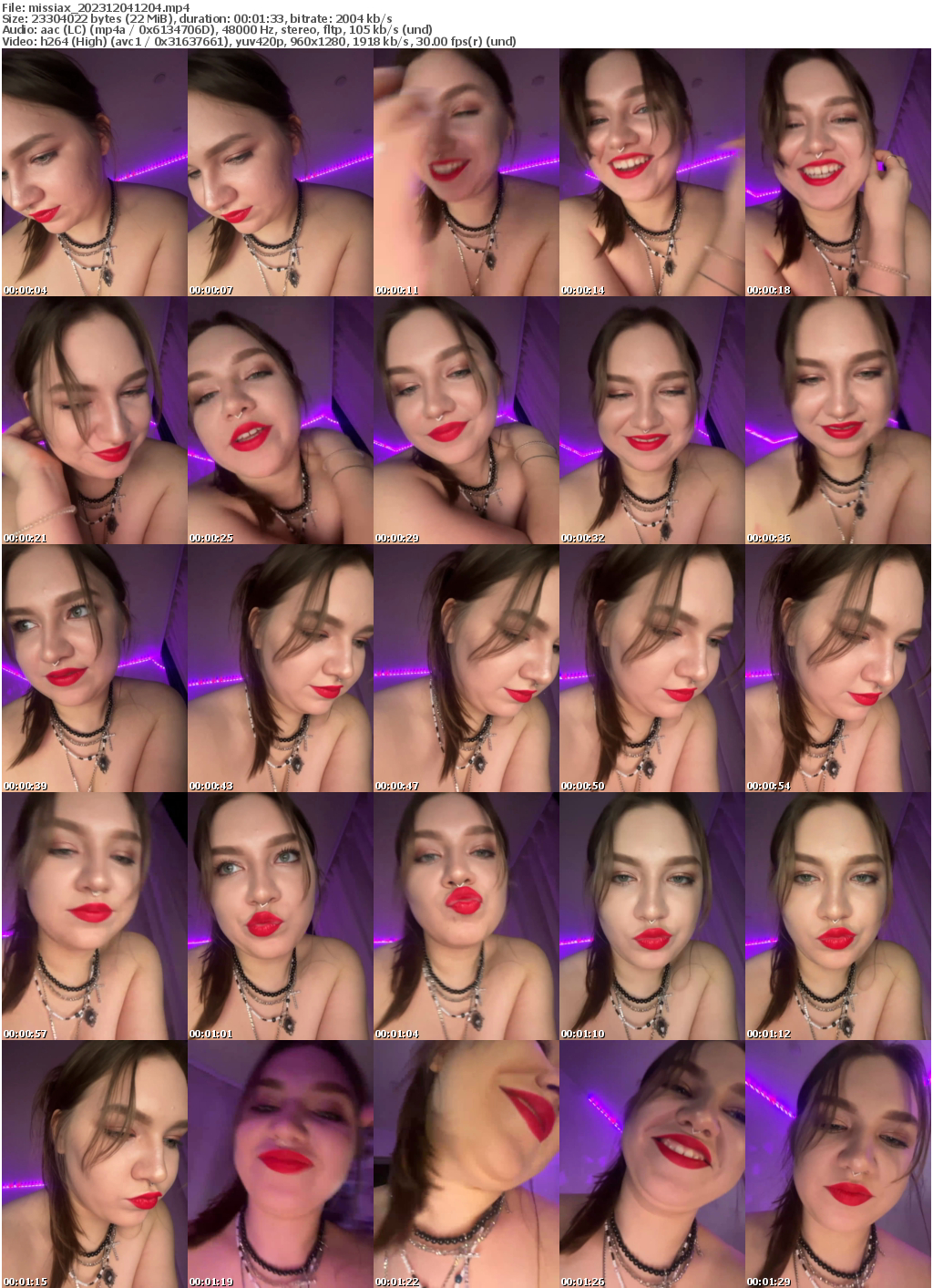 Preview thumb from missiax on 2023-12-04 @ bongacams