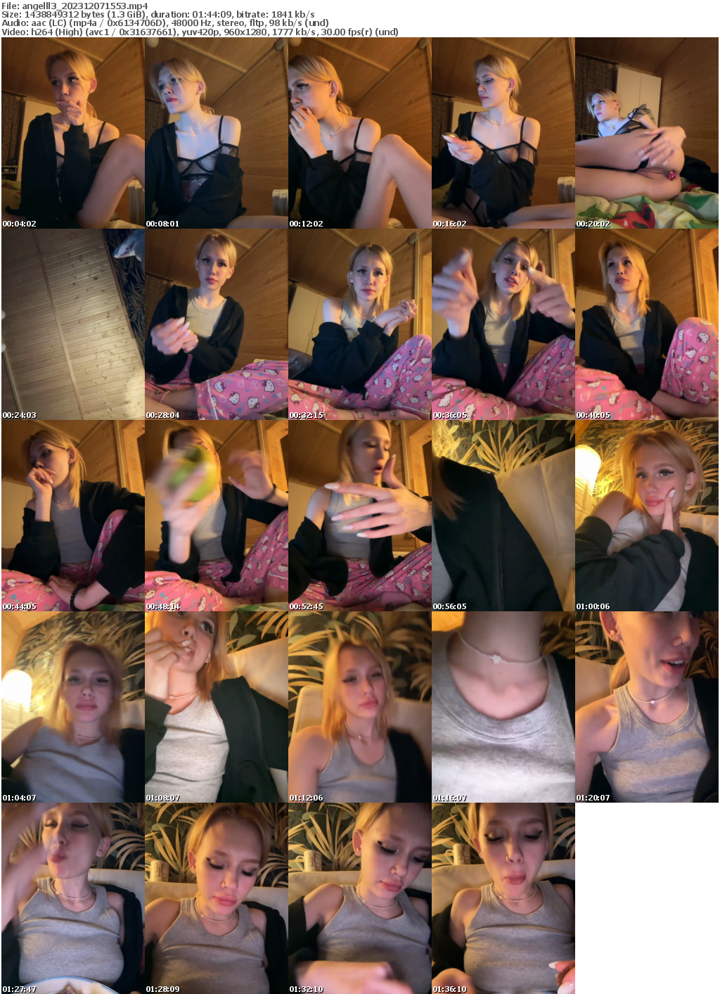 Preview thumb from angelll3 on 2023-12-07 @ bongacams