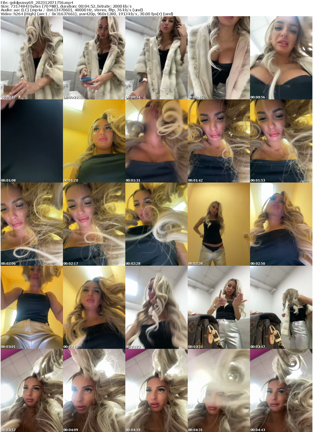 Preview thumb from goldpussy69 on 2023-12-07 @ bongacams