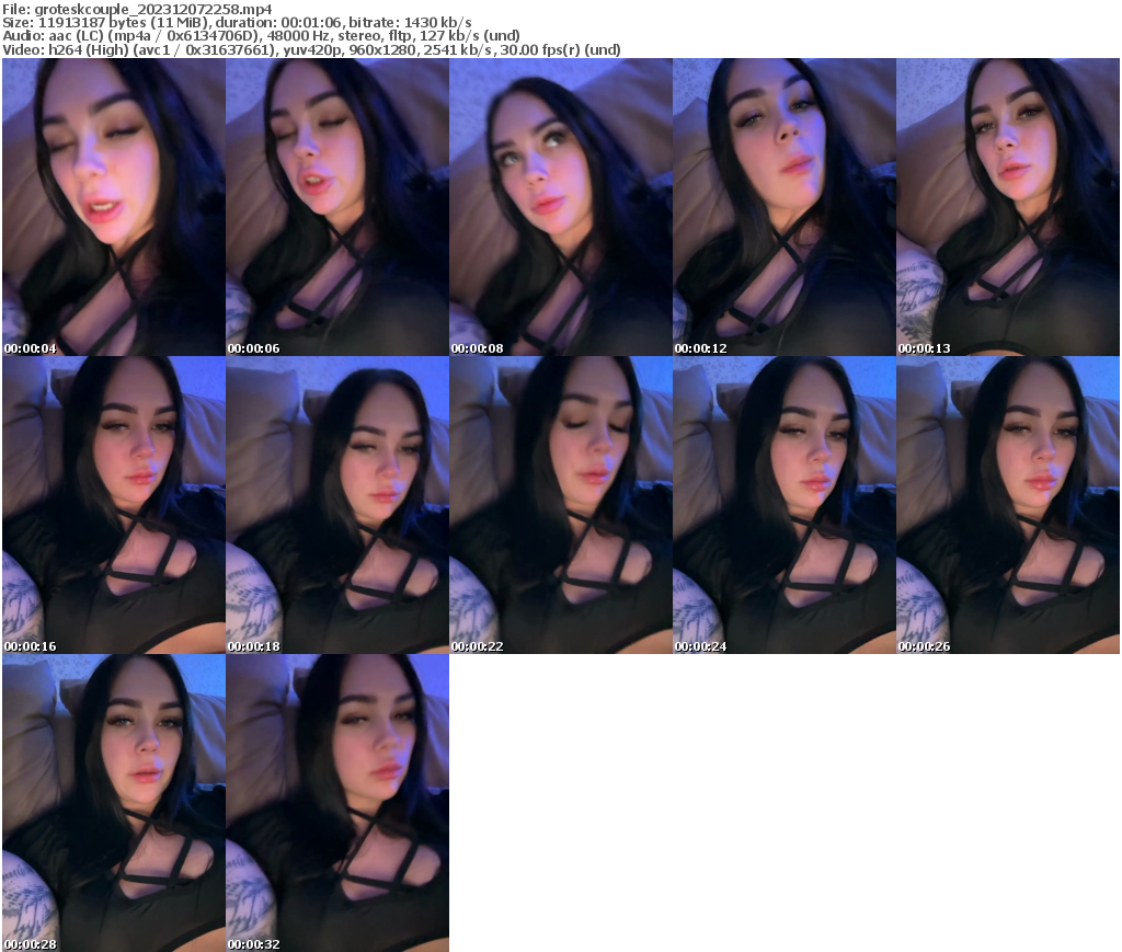 Preview thumb from groteskcouple on 2023-12-07 @ bongacams