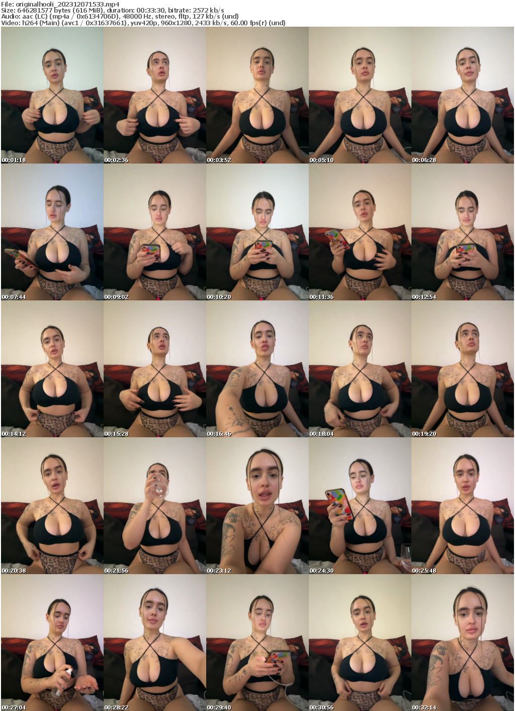 Preview thumb from originalhooli on 2023-12-07 @ bongacams