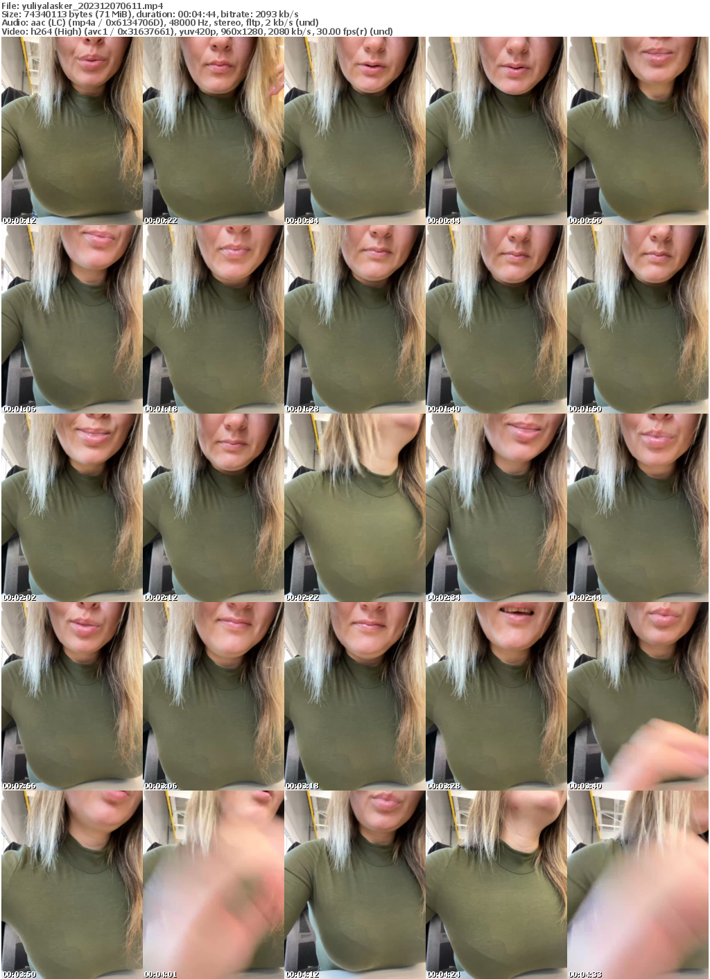 Preview thumb from yuliyalasker on 2023-12-07 @ bongacams