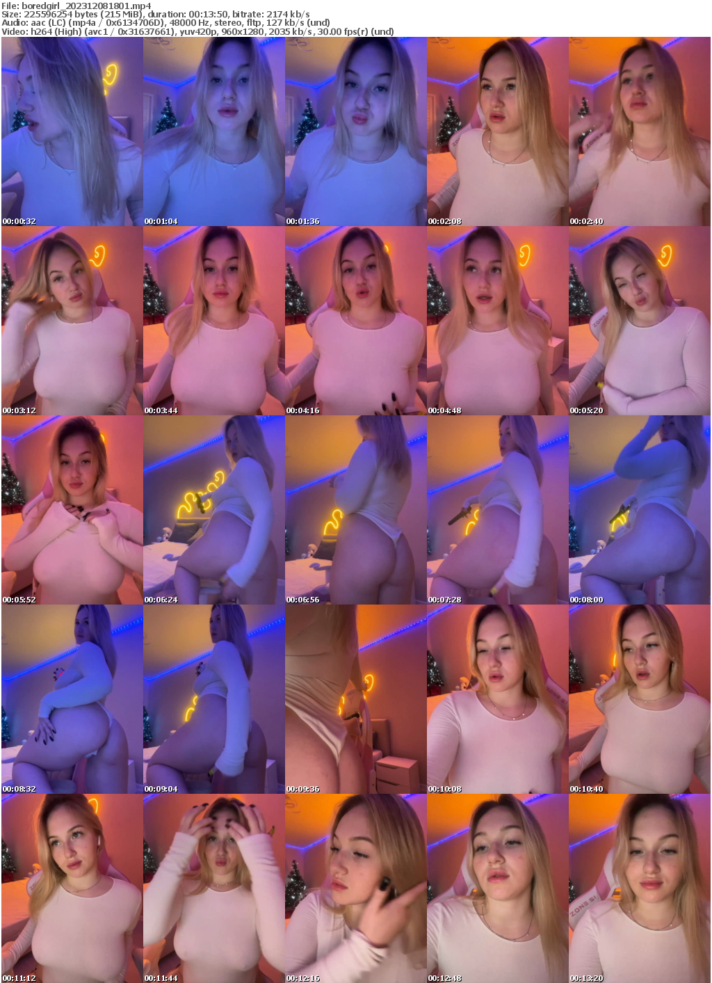 Preview thumb from boredgirl on 2023-12-08 @ bongacams