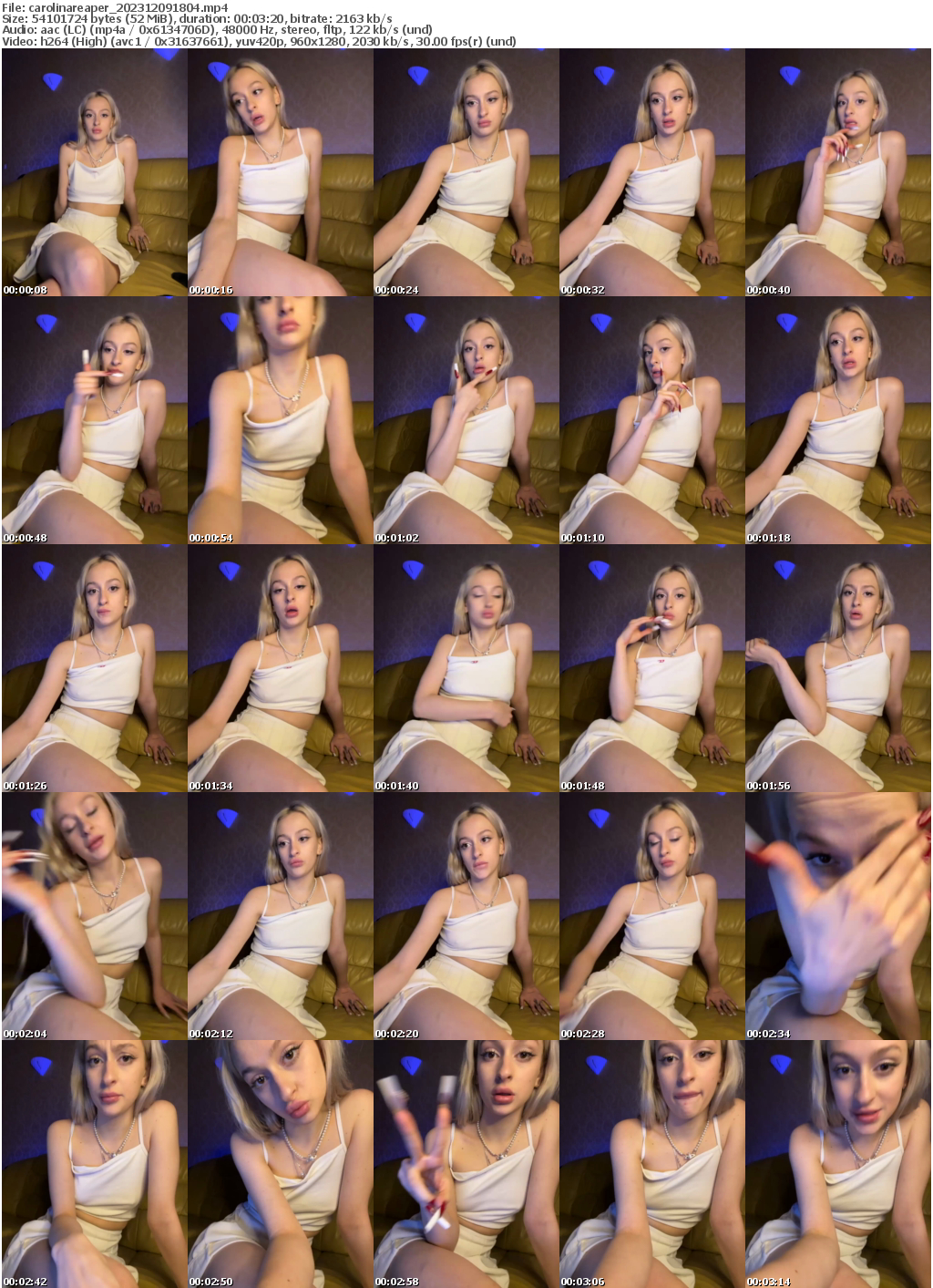 Preview thumb from carolinareaper on 2023-12-09 @ bongacams