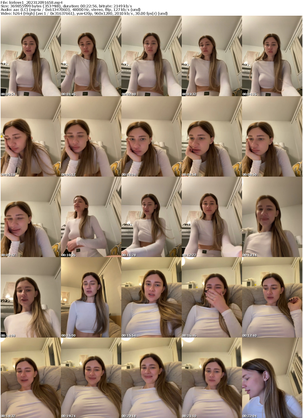 Preview thumb from kirlove1 on 2023-12-09 @ bongacams