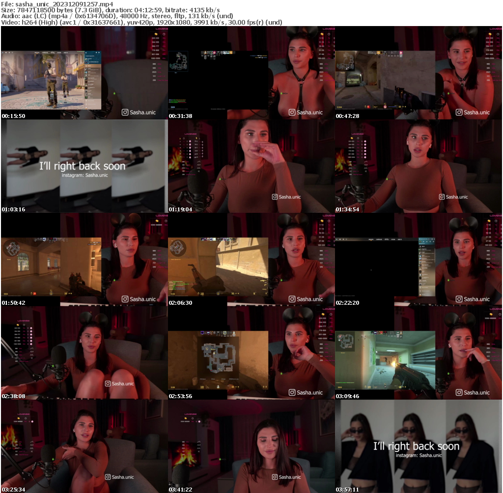 Preview thumb from sasha_unic on 2023-12-09 @ bongacams