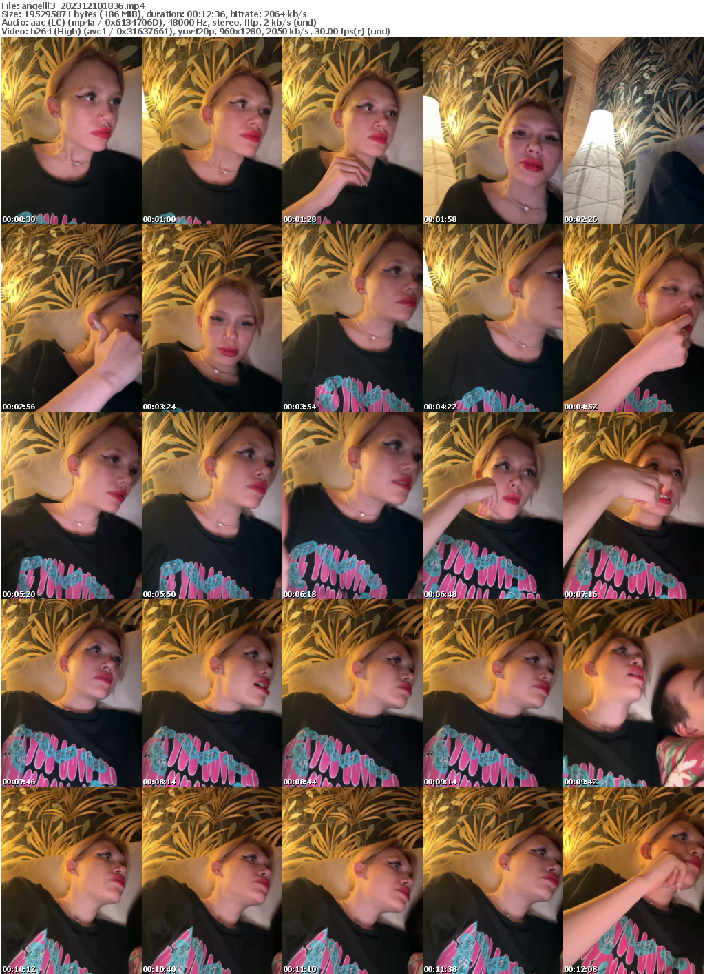 Preview thumb from angelll3 on 2023-12-10 @ bongacams