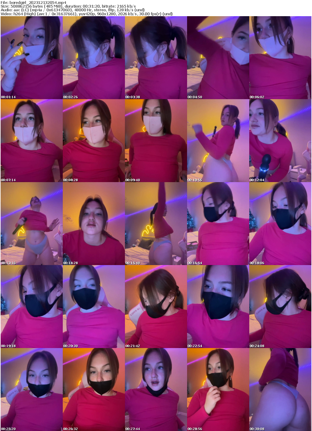 Preview thumb from boredgirl on 2023-12-13 @ bongacams