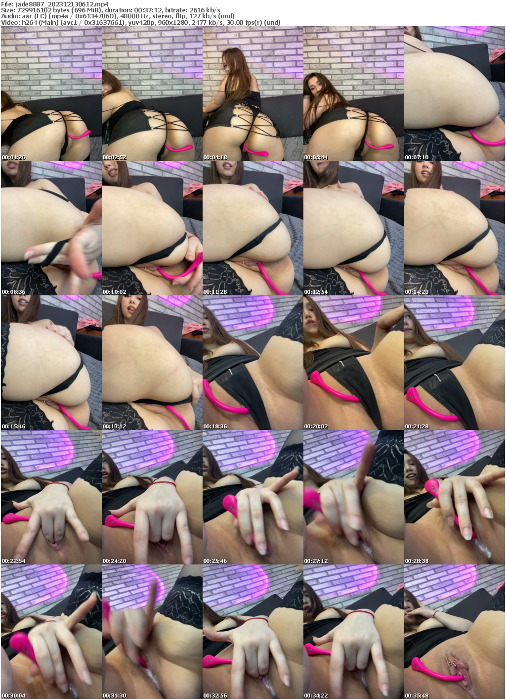 Preview thumb from jade8887 on 2023-12-13 @ bongacams