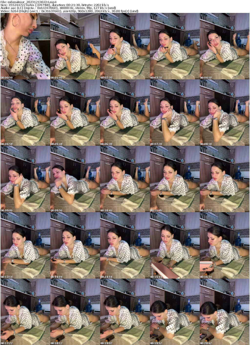 Preview thumb from milenalmur on 2023-12-13 @ bongacams