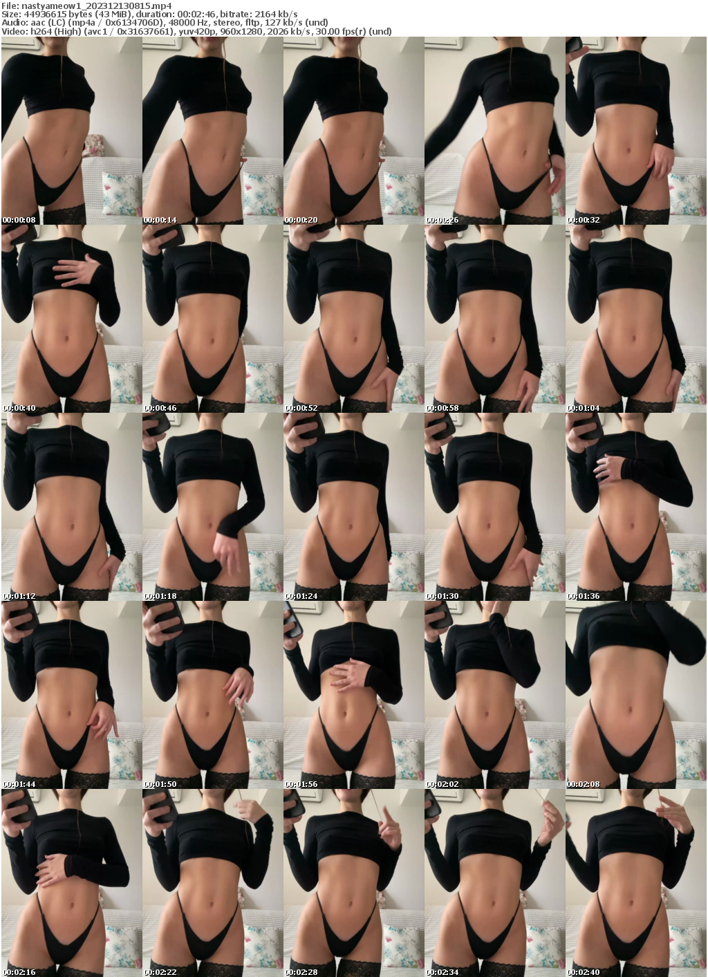 Preview thumb from nastyameow1 on 2023-12-13 @ bongacams