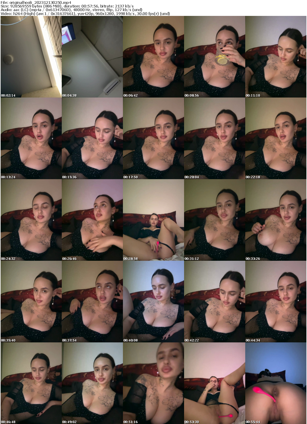 Preview thumb from originalhooli on 2023-12-13 @ bongacams