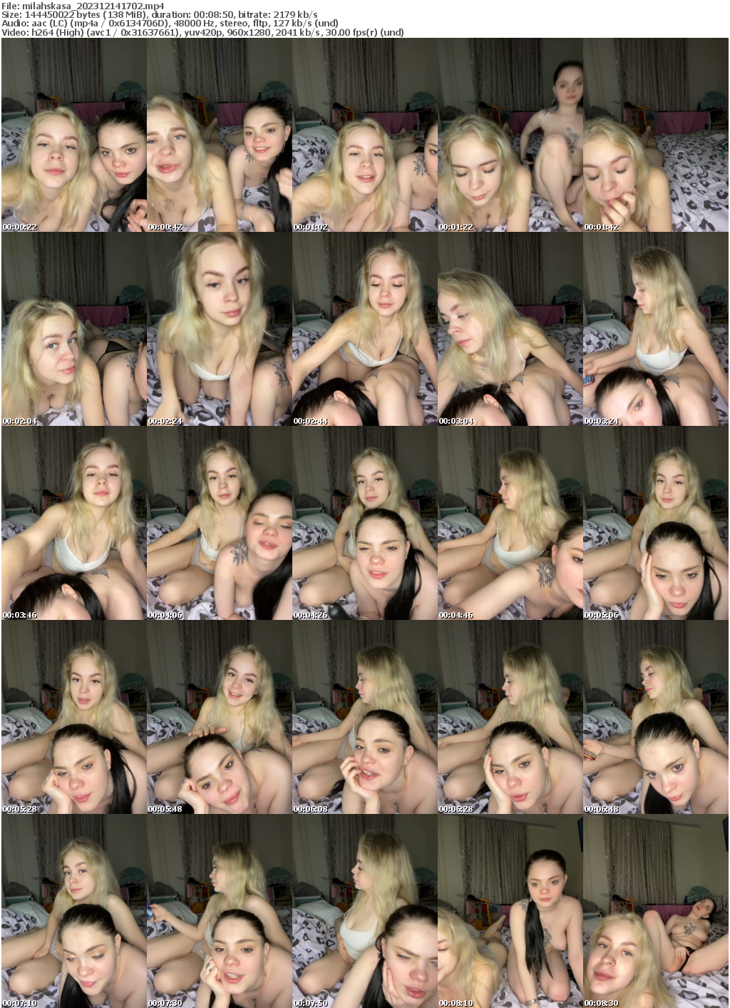 Preview thumb from milahskasa on 2023-12-14 @ bongacams