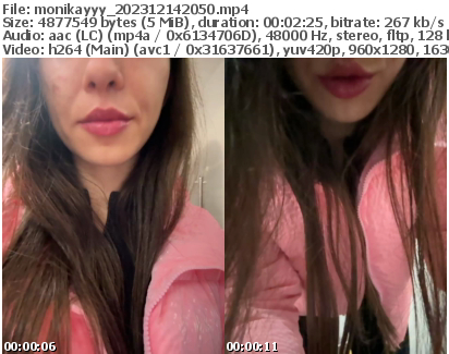 Preview thumb from monikayyy on 2023-12-14 @ bongacams