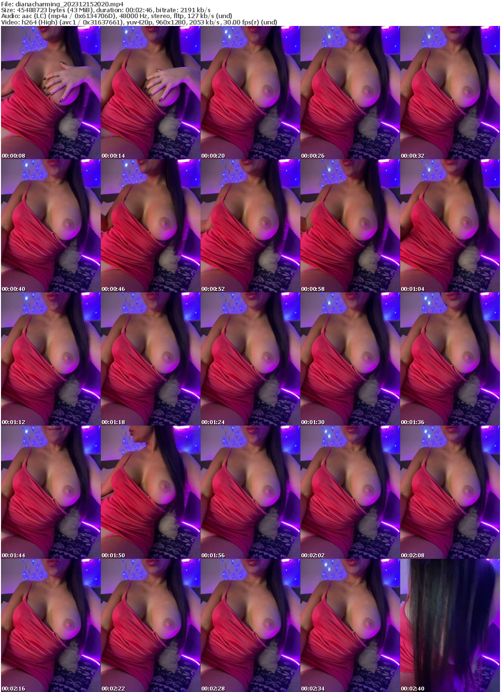 Preview thumb from dianacharming on 2023-12-15 @ bongacams