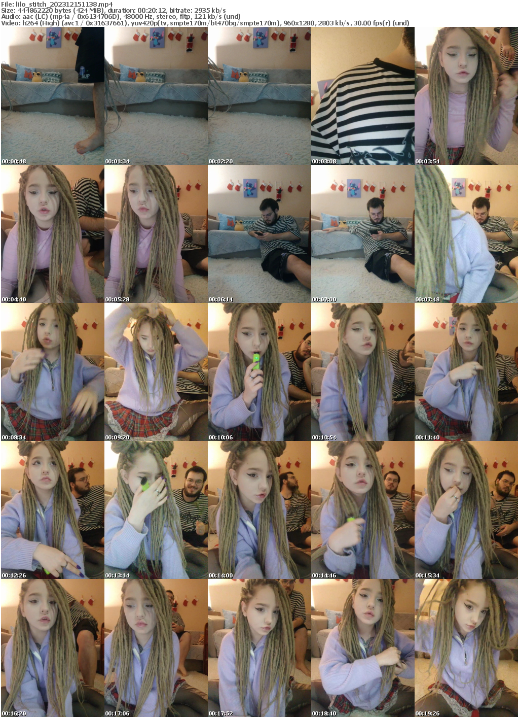 Preview thumb from lilo_stitch on 2023-12-15 @ bongacams