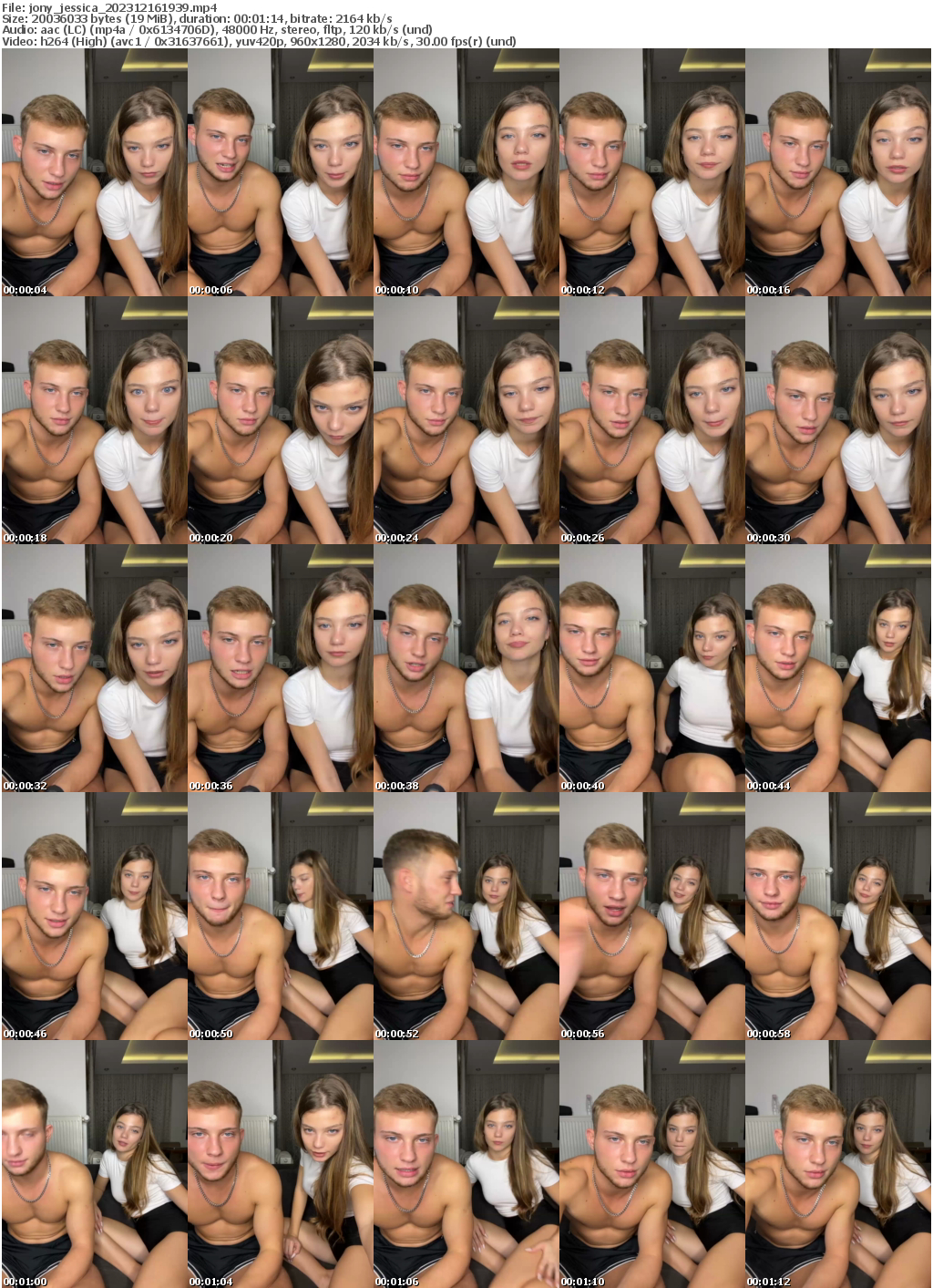 Preview thumb from jony_jessica on 2023-12-16 @ bongacams