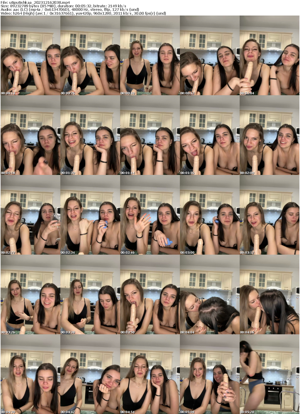 Preview thumb from utiputishkaa on 2023-12-16 @ bongacams