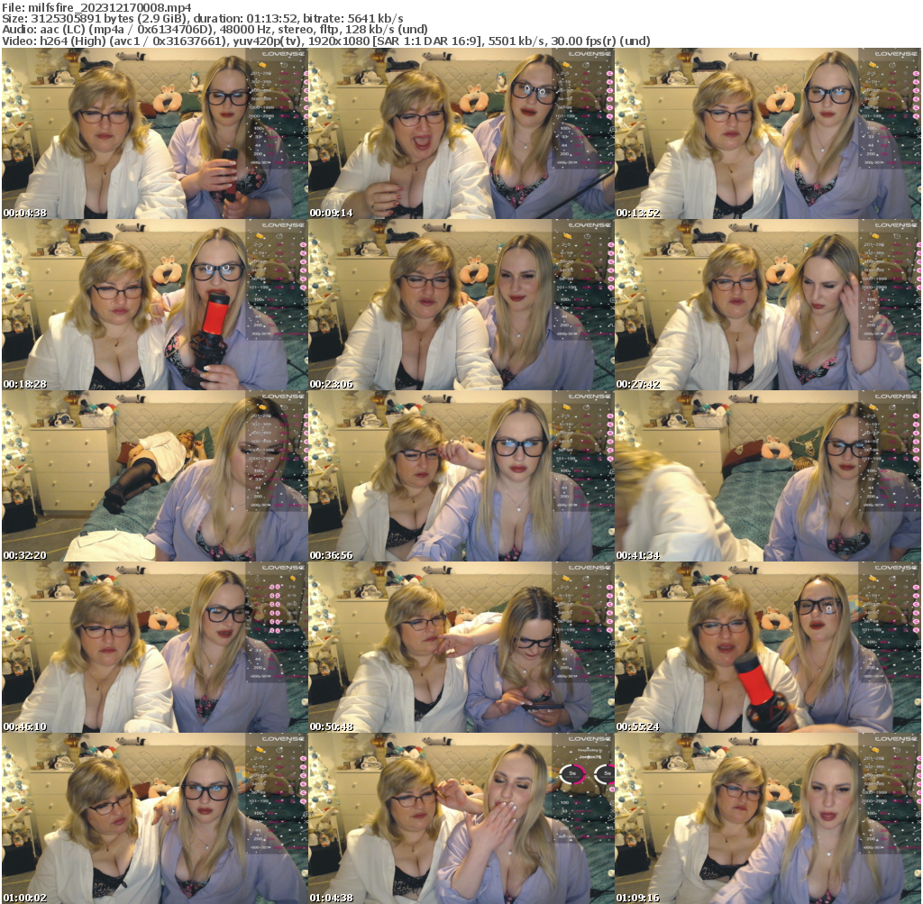 Preview thumb from milfsfire on 2023-12-17 @ bongacams