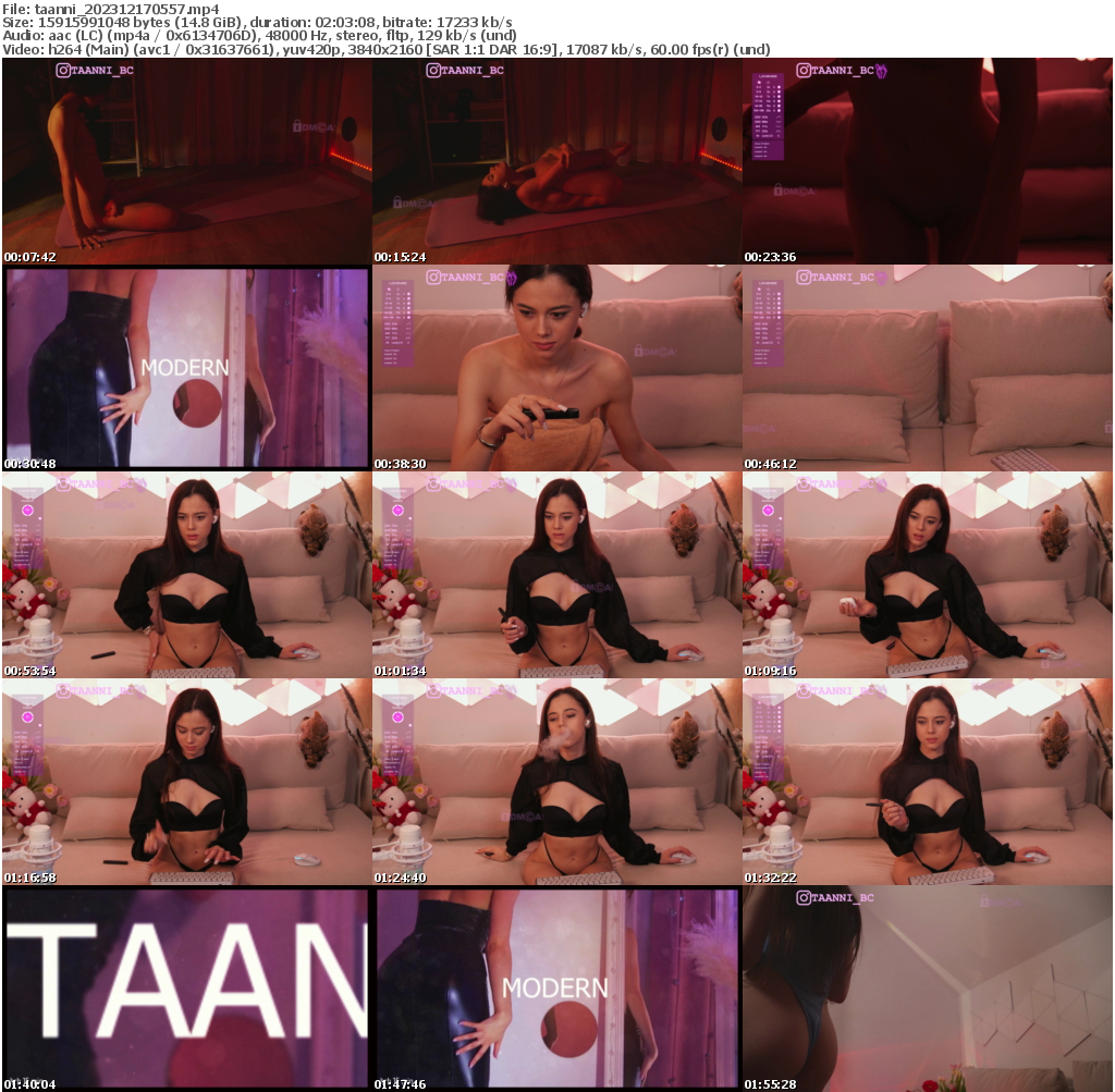 Preview thumb from taanni on 2023-12-17 @ bongacams