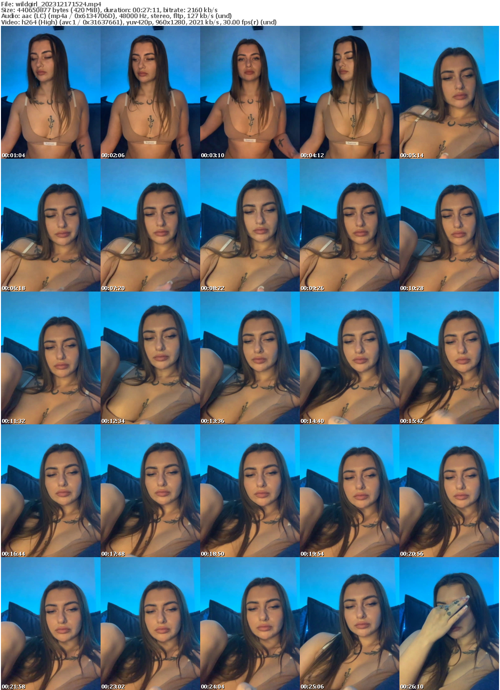 Preview thumb from wildgirl on 2023-12-17 @ bongacams