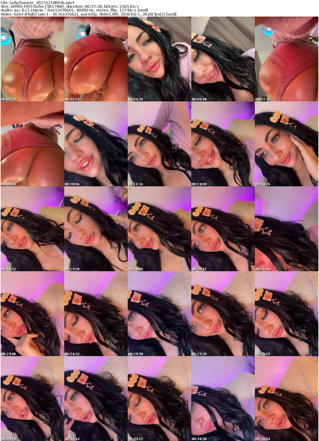 Preview thumb from ladycharmer on 2023-12-18 @ bongacams