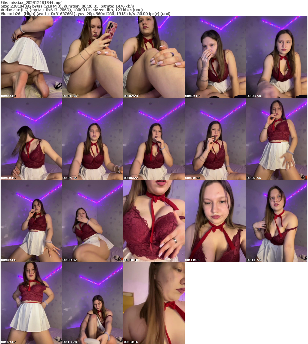 Preview thumb from missiax on 2023-12-18 @ bongacams